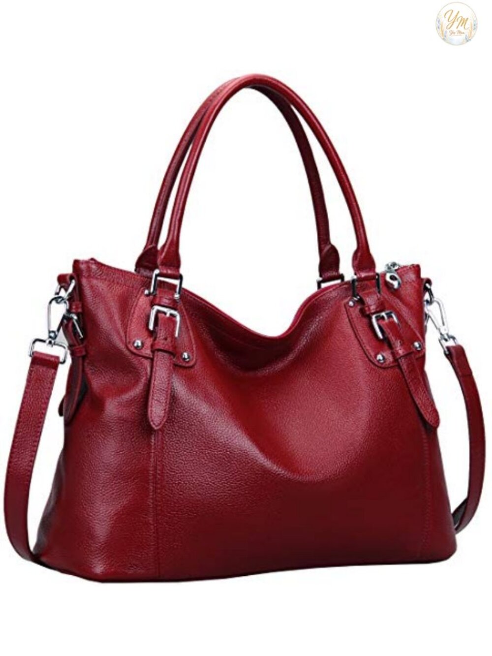 Genuine Leather Tote Handbag for Women Top Handle Shoulder Bag Hobo Purse